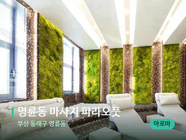 부산 동래구 명륜동 명륜동 마사지 파라오풋 — 스파 관리실 내부